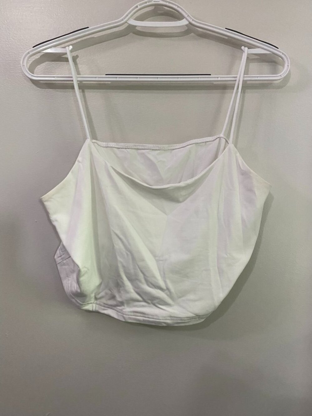 SHEIN White Mini Cropped Tank Top 1X